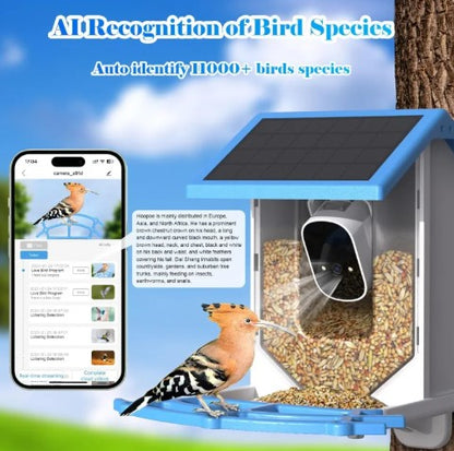 NestCam AI Solar Bird Feeder