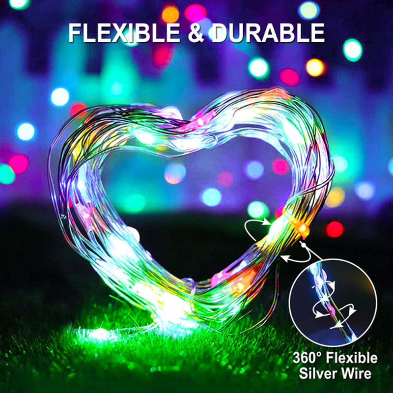 GlowVine Solar String Lights