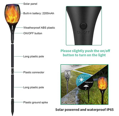 WildFlame Solar Garden Torch