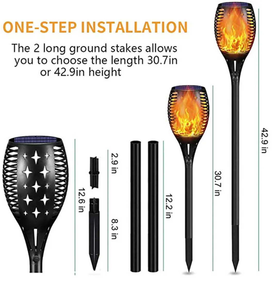 WildFlame Solar Garden Torch