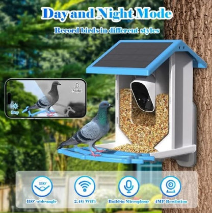 NestCam AI Solar Bird Feeder