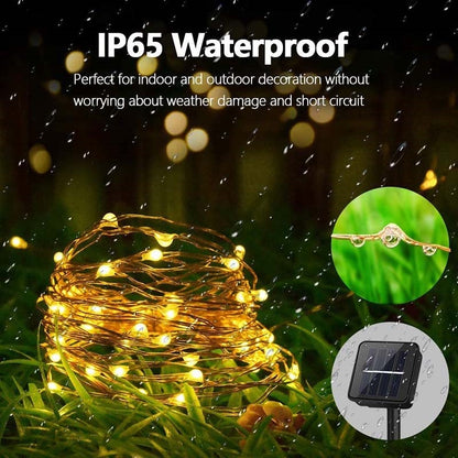 GlowVine Solar String Lights