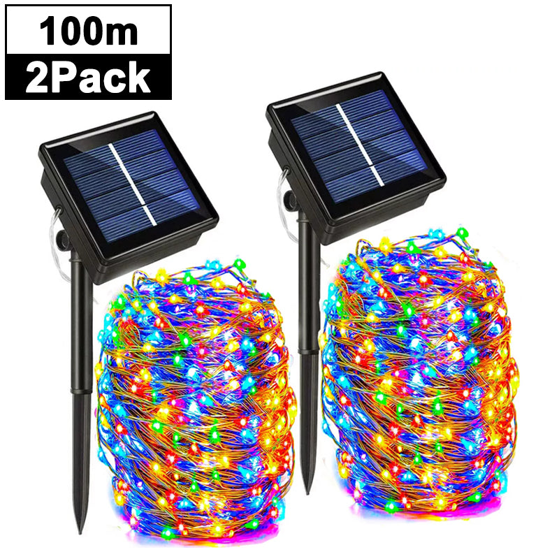 GlowVine Solar String Lights
