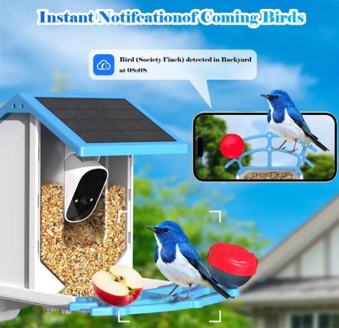 NestCam AI Solar Bird Feeder