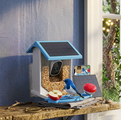 NestCam AI Solar Bird Feeder